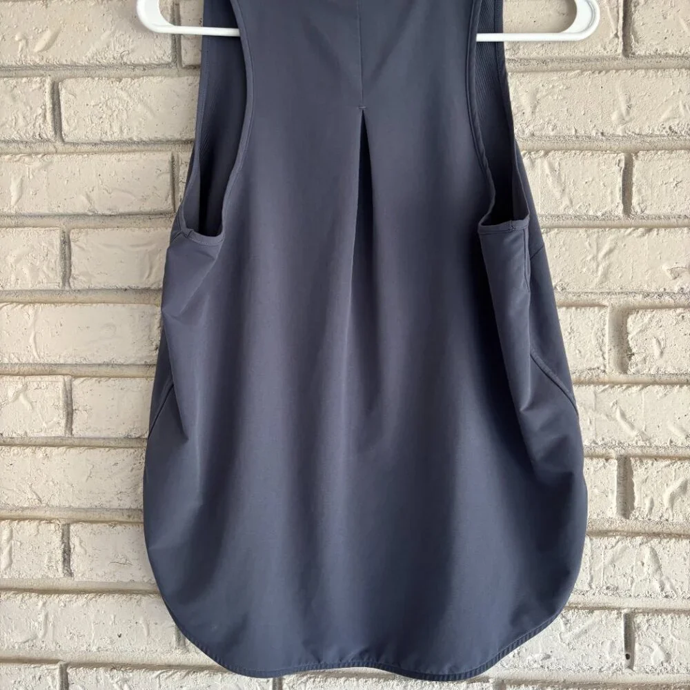 SPANX "Out Of Office" Sleeveless Shell Tank - Dark Storm / Gray - M - Picture 3 of 8